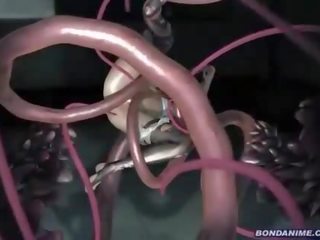 Wütend 3d tentakeln schlug ein liebling fies