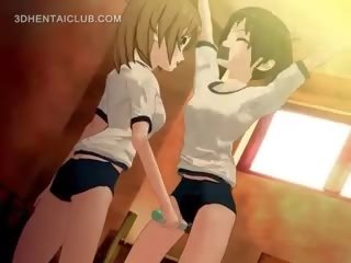 Tied Up Hentai Anime diva Gets Cunt Vibed Hard